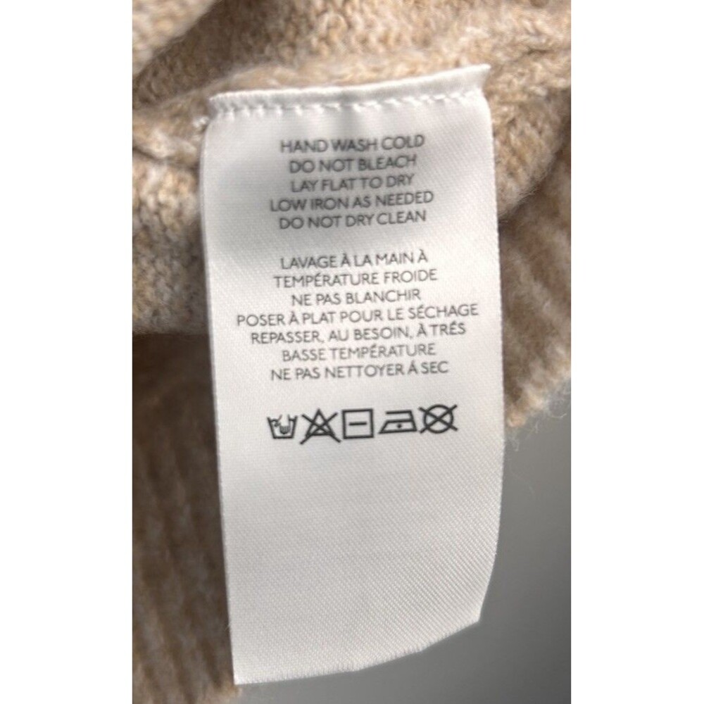 Anthropolgie Ruffled Knit Crop Sweater Peter Pan Color Button Down SIze L NWT - Picture 6 of 8